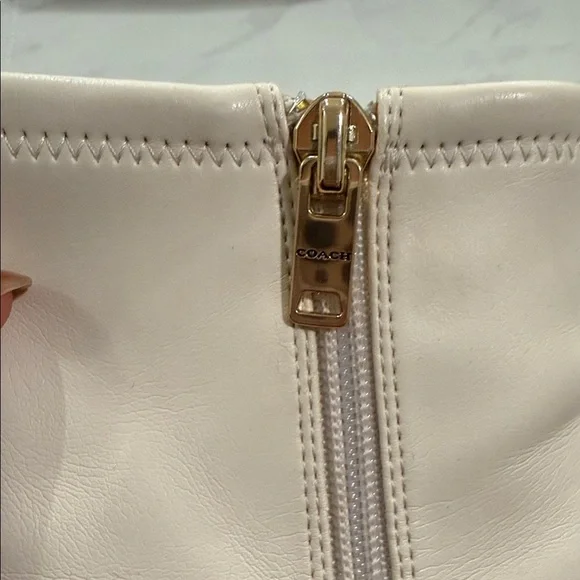 Coach Cream Ankle Boots - Picture 5 of 6